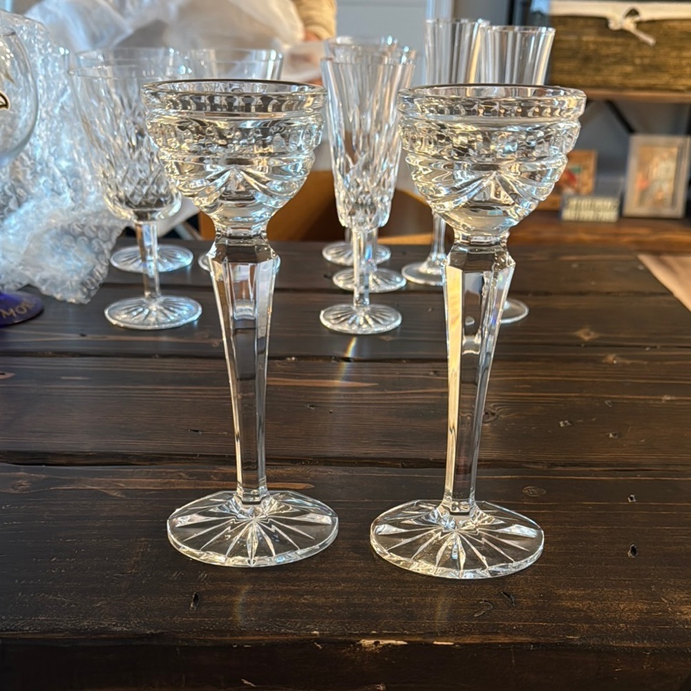 Waterford Crystal "Overture" candlesticks-set of two